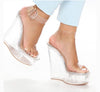 Classic Transparent Wedge Heel
