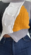 Crop Denim Sweater